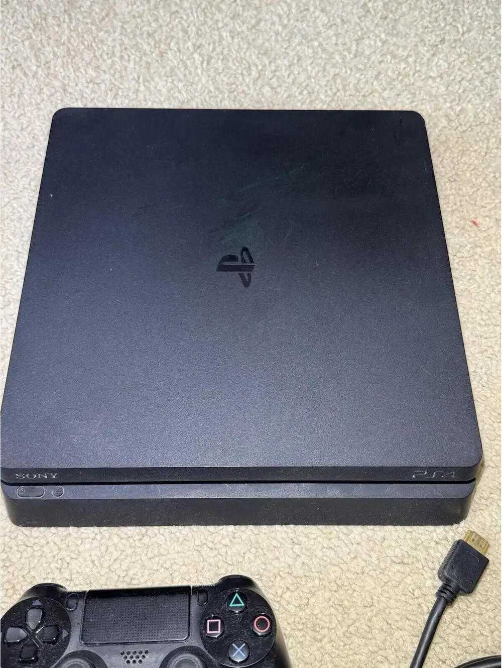 Sony PS4 Slim 500GB CUH-2015A Bundle 2 OEM Controllers HDMI Dock PlayStation
